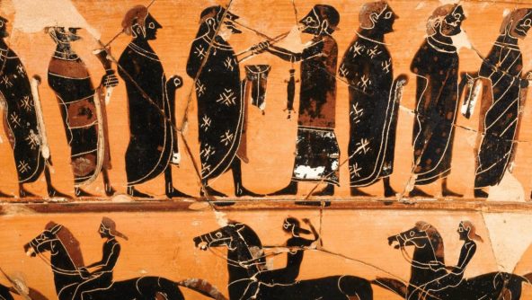 Lekythos-con-processione-nuziale-di-Dioniso-e-Arianna